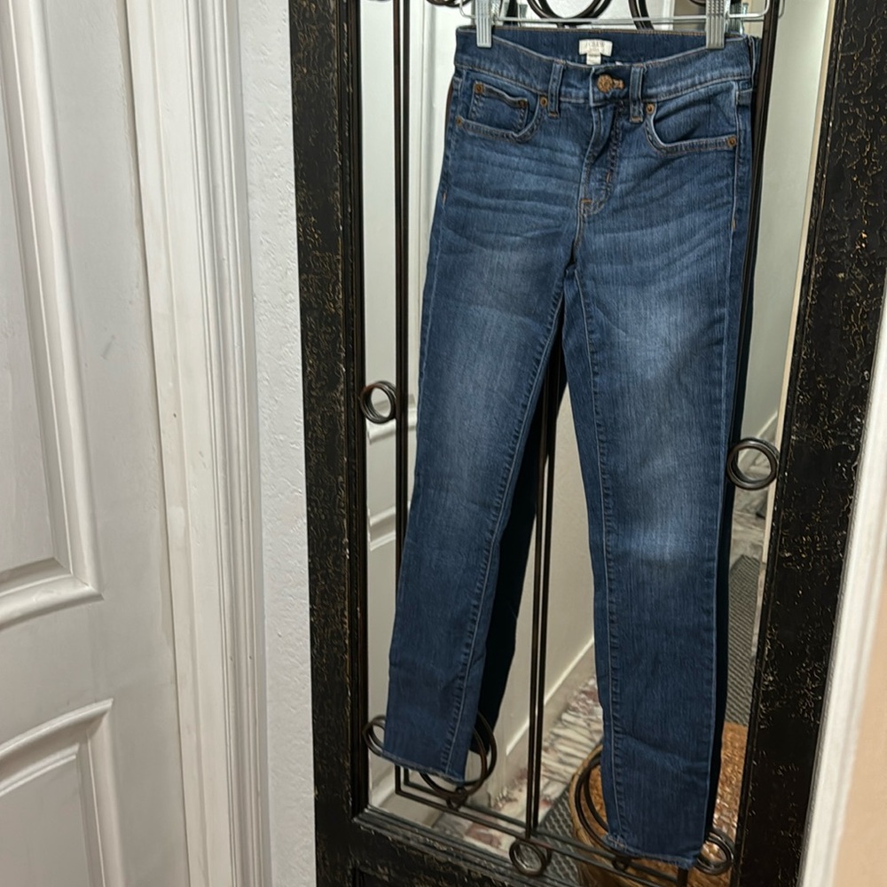 J.Crew Women's Skinny Stretch Jeans Style Medium Wash Sz 24/30